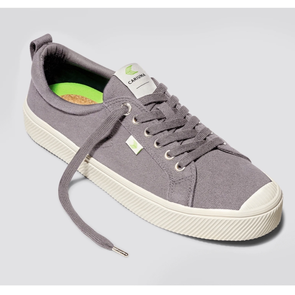 Cariuma Mystic Gray OCA Low Canvas Sneakers